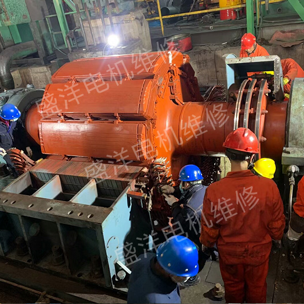 宿迁大型电机维修现场